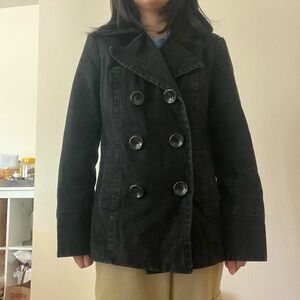 black merona peacoat size medium